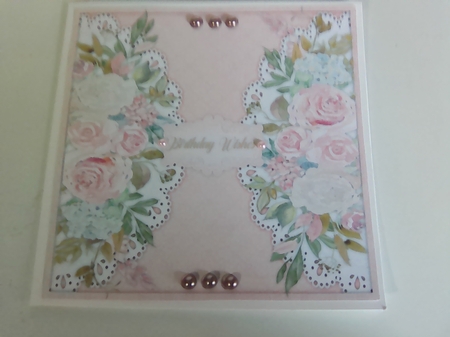 7x7, Beautiful Lace and  Roses by Mary Lynn Cox