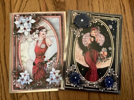 Art Deco Christmas 1 & 2 5X7 Large  Bumper Kit #1 1   by Mary Lynn Cox