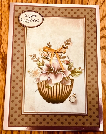 A5 Cheer you up Card Front with Topper and sentiments  by Mary Lynn Cox