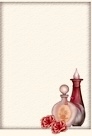 Matching blank insert for the design sheet - Parisian Perfumes by Mary Lynn Cox