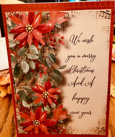 Christmas A5 Quick Topper With Floral Border + Insert 3 by Mary Lynn Cox