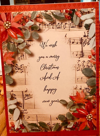 Christmas A5 Quick Topper With Floral Frame + Insert 1 by Mary Lynn Cox