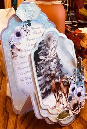 Tales of Winter 2C - Upright Z-fold Tag Card Mini Kit by Mary Lynn Cox