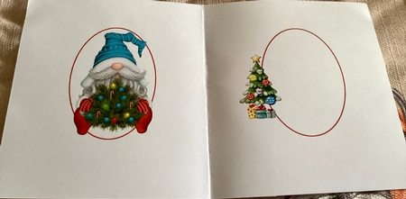 6x6 Santa Gnome 4 insert by Mary Lynn Cox