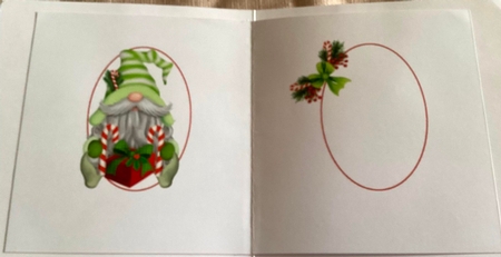 6x6 Santa Gnome 5 insert by Mary Lynn Cox