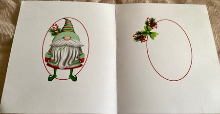 6x6 Santa Gnome 6 insert by Mary Lynn Cox