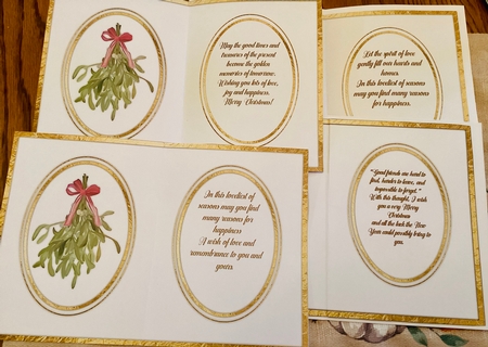  4, A5, Christmas Inserts With Verse by Mary Lynn Cox