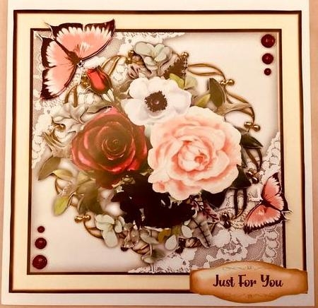 8x8 Mini Kit, Beautiful Lace and Roses by Mary Lynn Cox