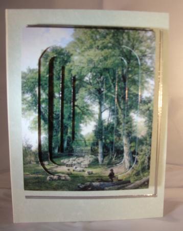 Sheep in Woodland Inverted Pyramid by Mary Mc Bride
