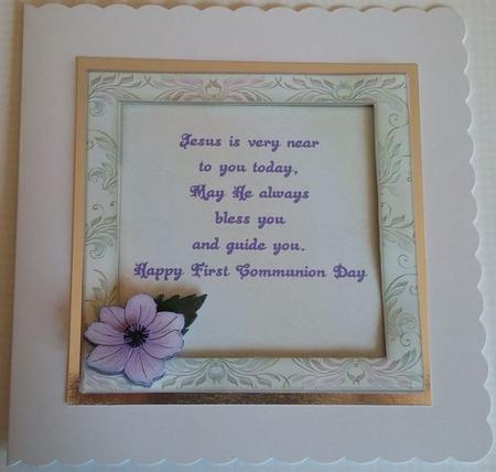 Flower Corner 4 - First Communion Insert by Mary McDaid