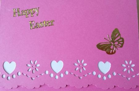 Lace Heart and Flower Border Card Template by Mary McDaid