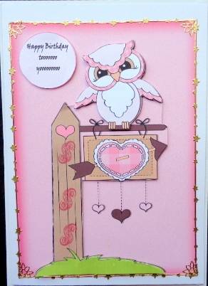 Pink Owl by Mary Murphy