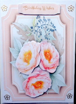 A5 Beautiful Cluster of Roses  by Mary Murphy