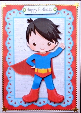Superhero with Cape by Mary Murphy
