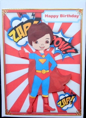 Lovely Super Hero, Wham Pow , Zap by Mary Murphy