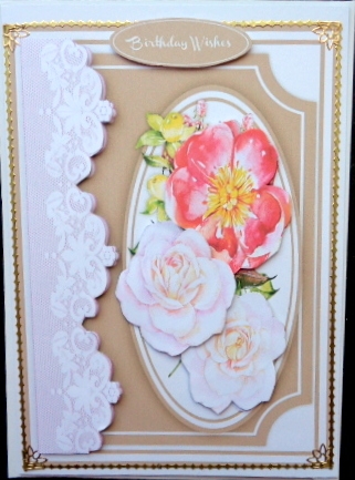 Beautiful Roses and Lace  by Mary Murphy