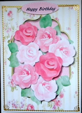 Lovely Cottage Roses  by Mary Murphy