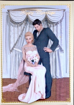 the wedding photo card front by Mary Murphy