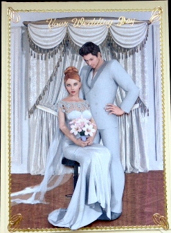 the white wedding photo card by Mary Murphy
