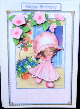 Playing In The Garden A5 Card Front by Mary Murphy