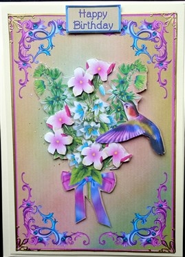 Bouquet With Hummingbird by Mary Murphy