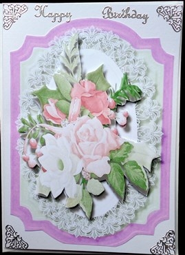 Beautiful Lilac Bracket and Roses  by Mary Murphy