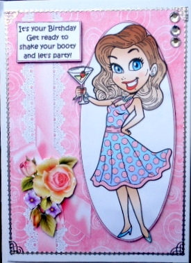 Shake you booty birthday quick card by Mary Murphy