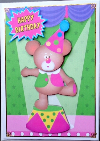 Teddy Bear Antics in the circus A5 by Mary Murphy