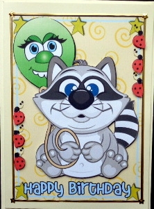 Happy Birthday - Little Raccoon by Mary Murphy