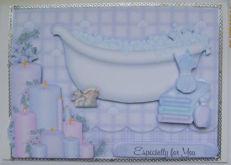 Home Spa - Decoupage Card by Mary Murphy