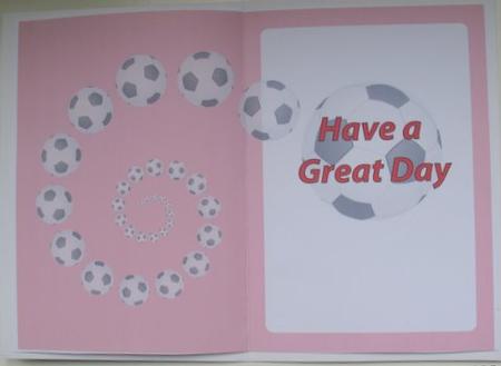 Football Fan Great Day Insert Red by Mary Murphy