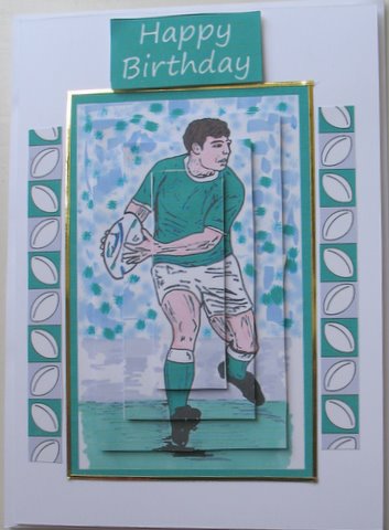 Rugby 1 (green) - Pyramage by Mary Murphy