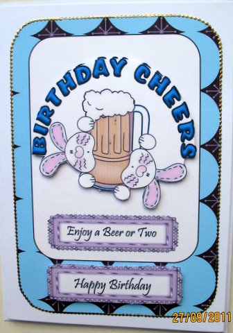 Birthday Bunny Cheers by Mary Murphy