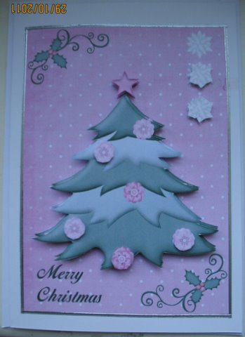 Floral Christmas Tree by Mary Murphy