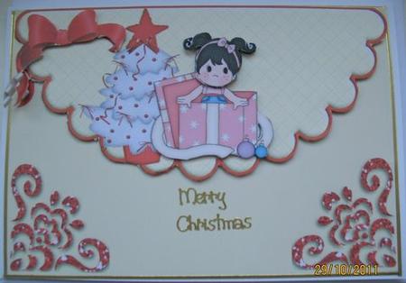 Across the Miles, Little Girl in Christmas Box by Mary Murphy
