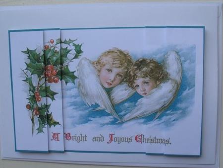 Christmas Angels with Holly by Mary Murphy