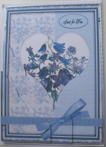 Blue Bell Heart with Bookmark by Mary Murphy