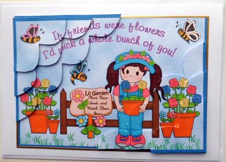 If Friends Were Flowers Corner Stacker by Mary Murphy