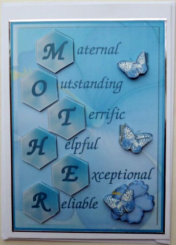 Mother Word Card by Mary Murphy