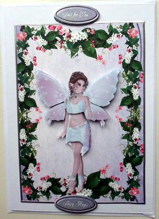 Flower Framed Fairy by Mary Murphy