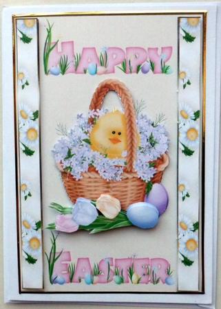 Easter Chick Decoupage Topper by Mary Murphy