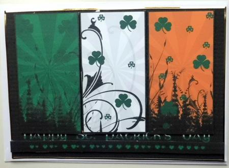 St. Patrick's Day Modern Front Quick Card by Mary Murphy