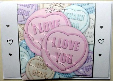 I Love You Sweet Heart - Scalloped Corner Stacker by Mary Murphy