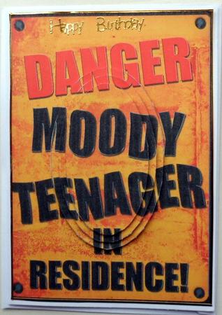 A5 Fun Novelty Moody Teenager Oval Pyramage Topper by Mary Murphy
