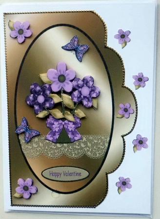 Purple Flowers Qs by Mary Murphy