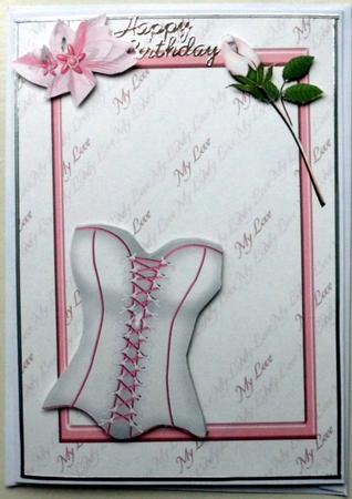 Pretty Basque & Rose on Love Backing Paper by Mary Murphy