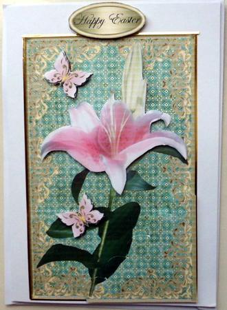 Lily & Two Butterflies Easter/ Sympathy Topper 3 by Mary Murphy