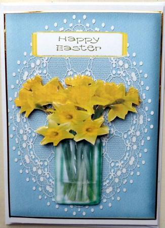 Happy, Golden Easter Daffodiles by Mary Murphy