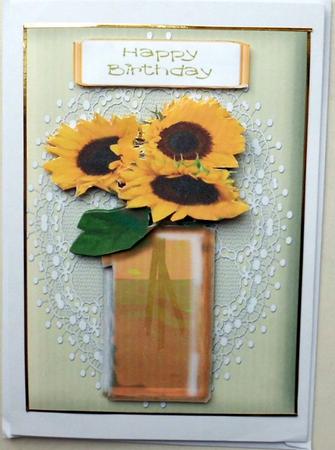 Sunny Sunflowers Birthday. by Mary Murphy