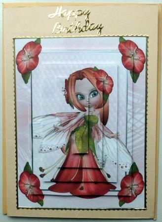 Flower Fae Rosey Pyramid by Mary Murphy